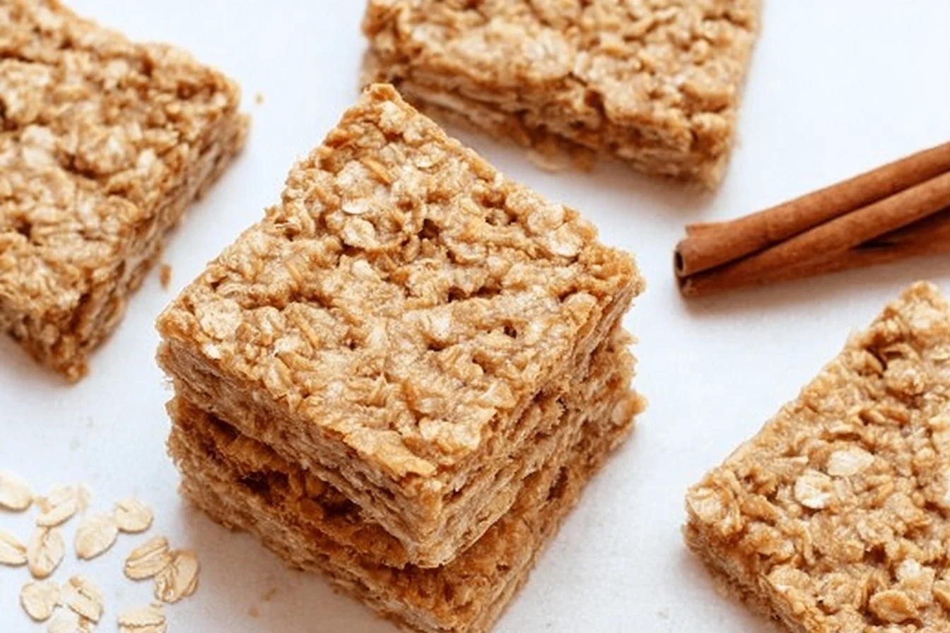 3 Ingredient Apple Cinnamon Oatmeal Bars 6 3 Ingredient Apple Cinnamon Oatmeal Bars