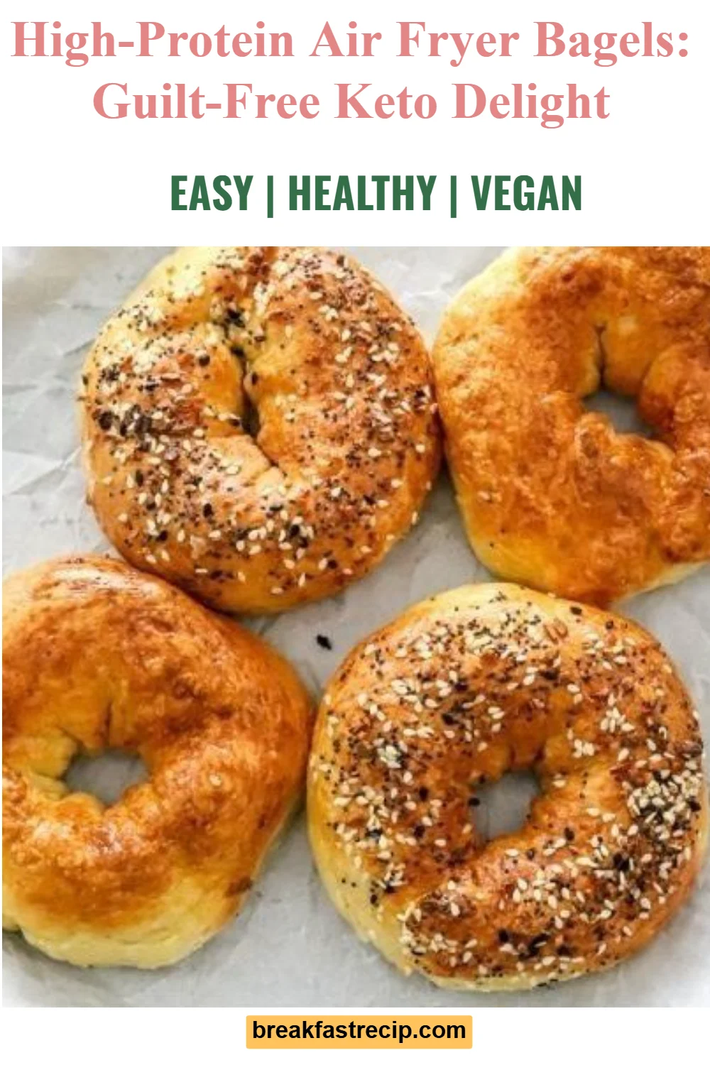 Air Fryer Protein Bagels