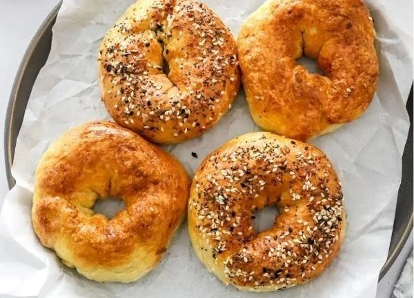 Air Fryer Protein Bagels