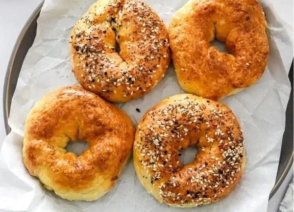 Air Fryer Protein Bagels