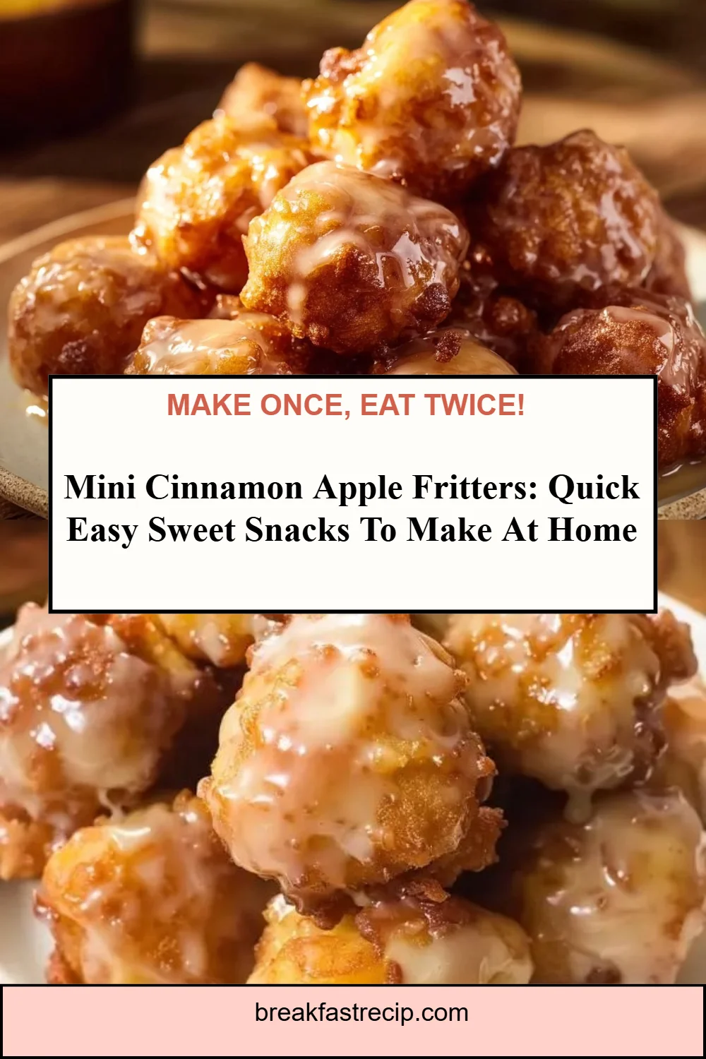 Apple Fritter Bites 6 Apple Fritter Bites