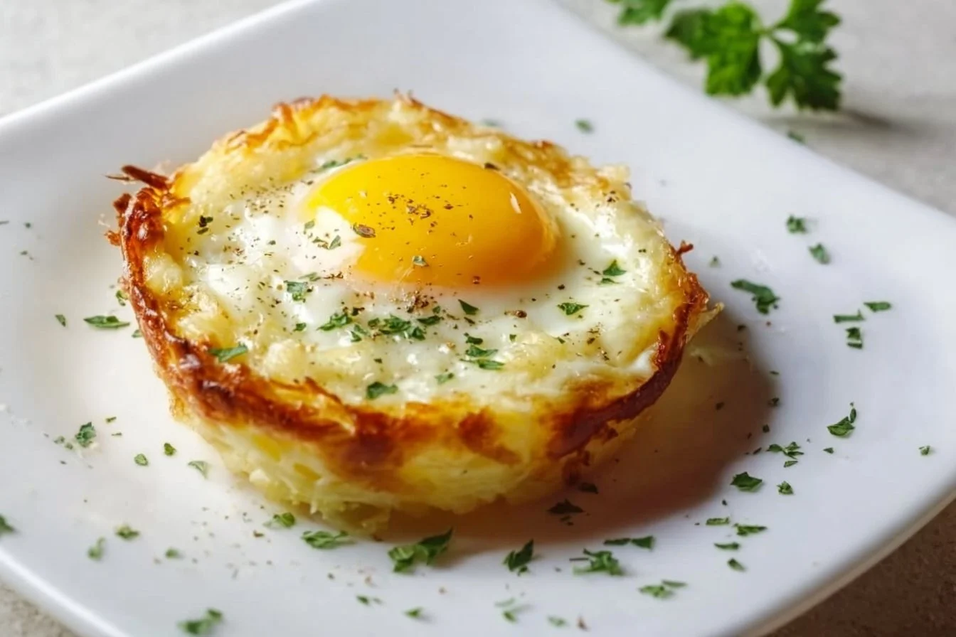 Baked Eggs Napoleon