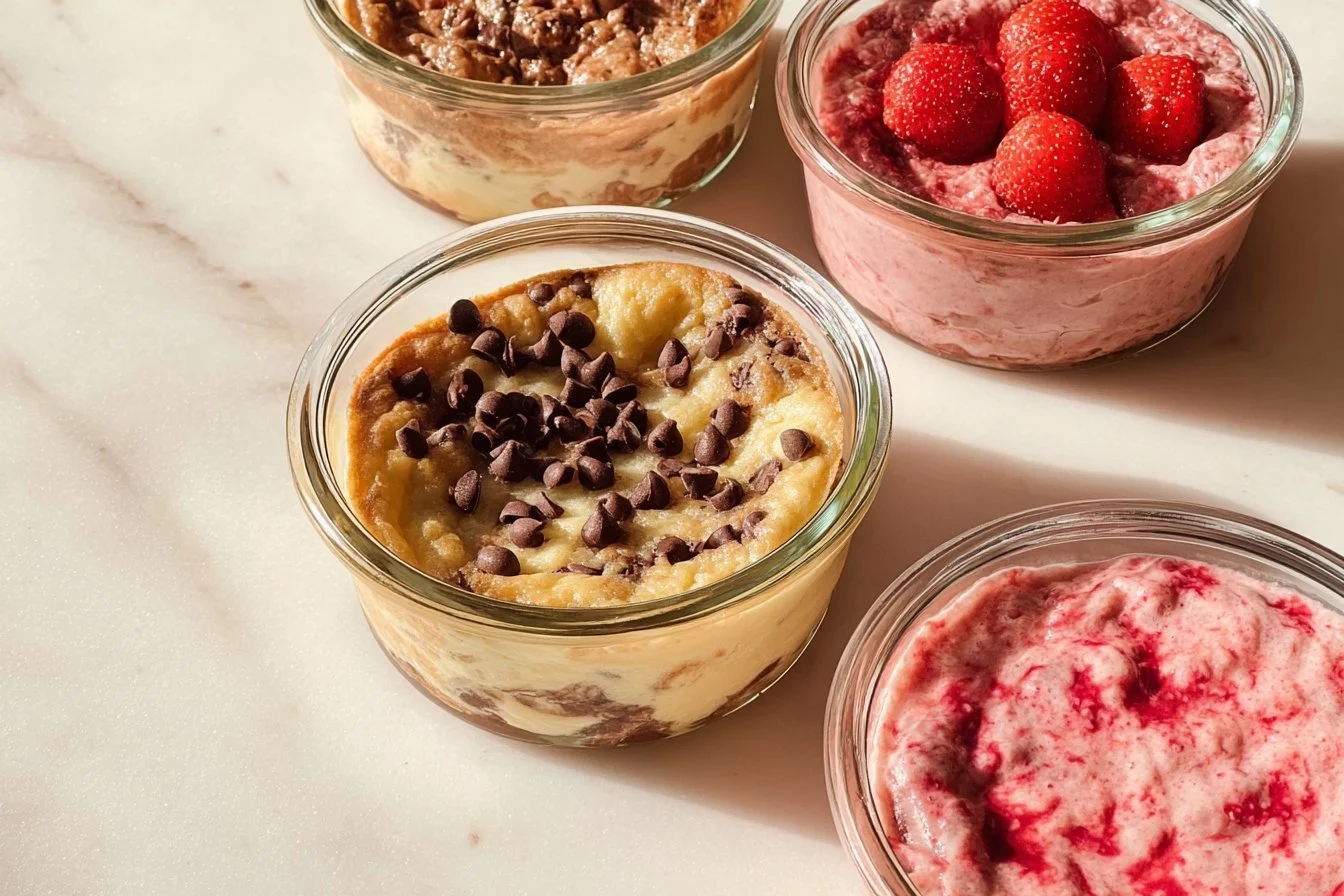 Baked Protein Pancake Bowls