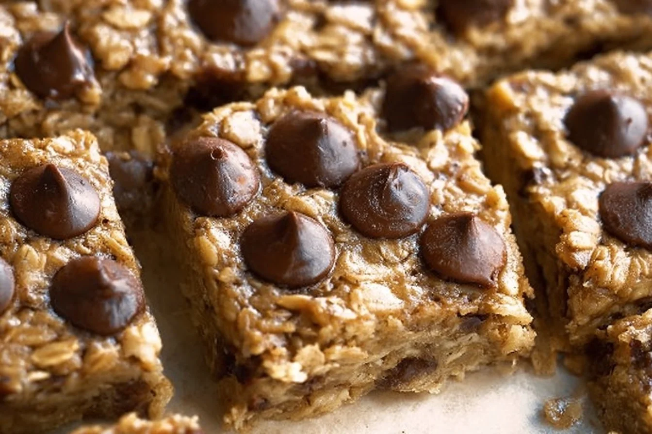 Banana Oatmeal Meal Prep Breakfast Bars