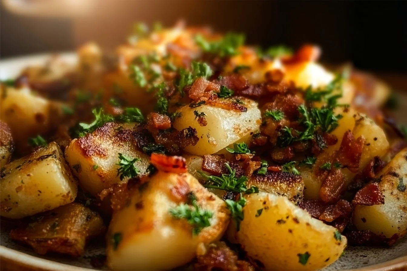 Bangin Breakfast Potatoes 4 Crispy Bangin Breakfast Potatoes prepared and served on a plate