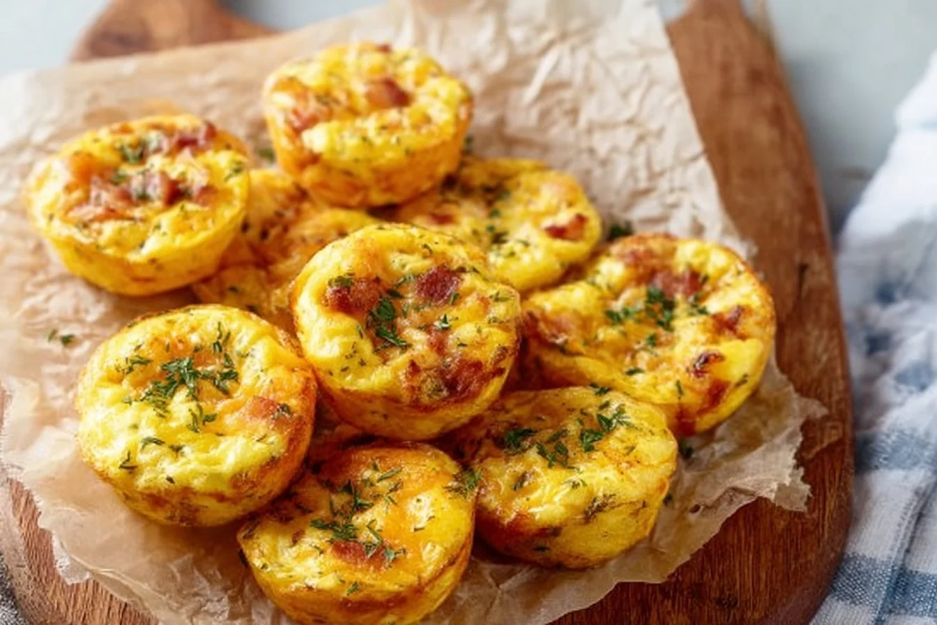 Homemade egg bites better than Starbucks, delicious and nutritious snack.