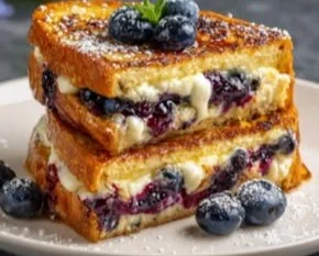 Blueberry Stuffed French Toast
