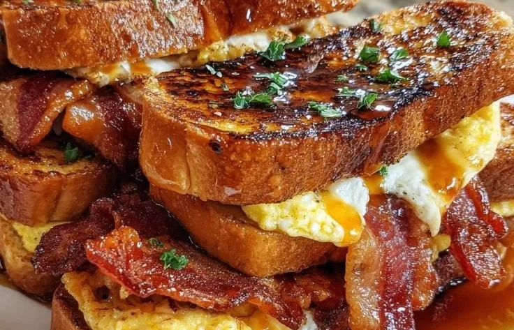 Bourbon Maple Bacon Stuffed Toast 6 Bourbon Maple Bacon Stuffed Toast