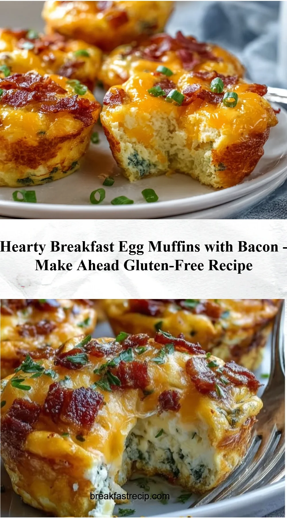 Breakfast Egg Muffins with Bacon 6 Breakfast Egg Muffins with Bacon