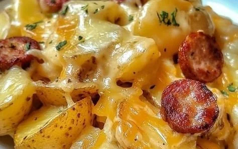 Cheesy Ranch Potatoes and Smoked Sausage 5 Cheesy Ranch Potatoes and Smoked Sausage