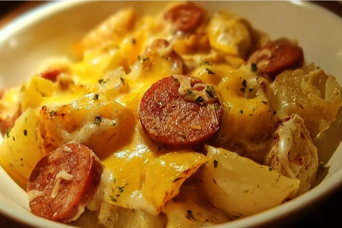 Cheesy Ranch Potatoes and Smoked Sausage 6 Cheesy Ranch Potatoes and Smoked Sausage
