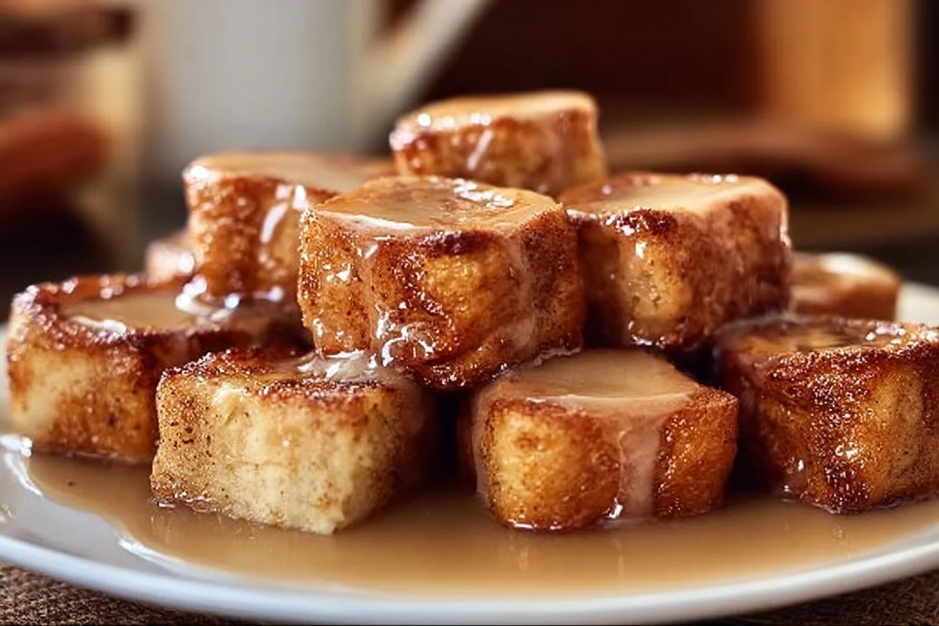 Cinnamon Roll French Toast Bites
