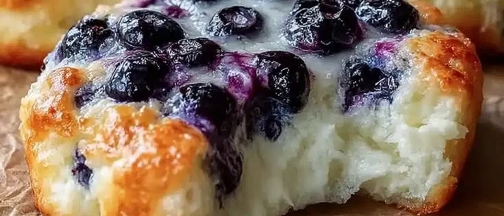 Cottage Cheese Blueberry Cloud Bread