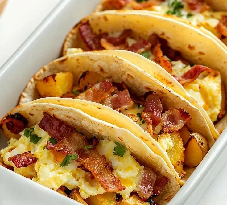 Easy Baked Breakfast Tacos 5 Easy Baked Breakfast Tacos