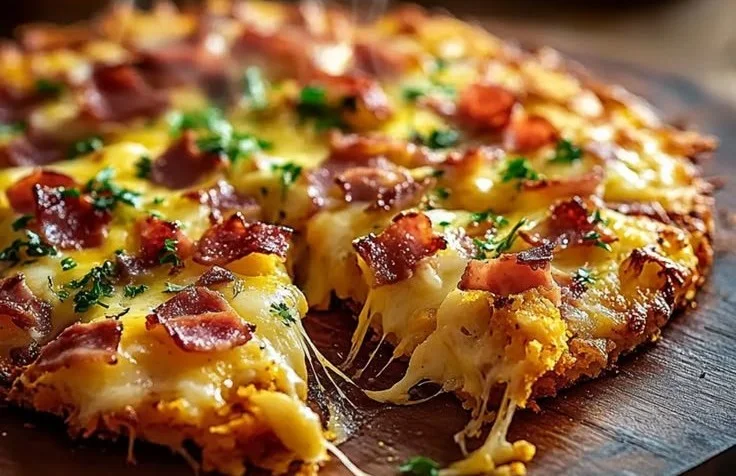 Easy Breakfast Pizza with Hash Brown Crust 5 Easy Breakfast Pizza with Hash Brown Crust