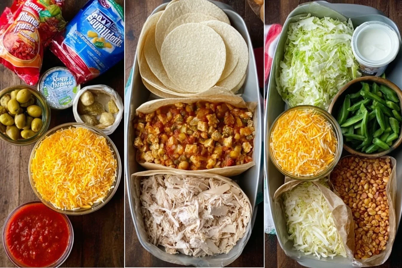 Easy Dinner Casserole 4 A delicious and easy dinner casserole topped with cheese and vegetables