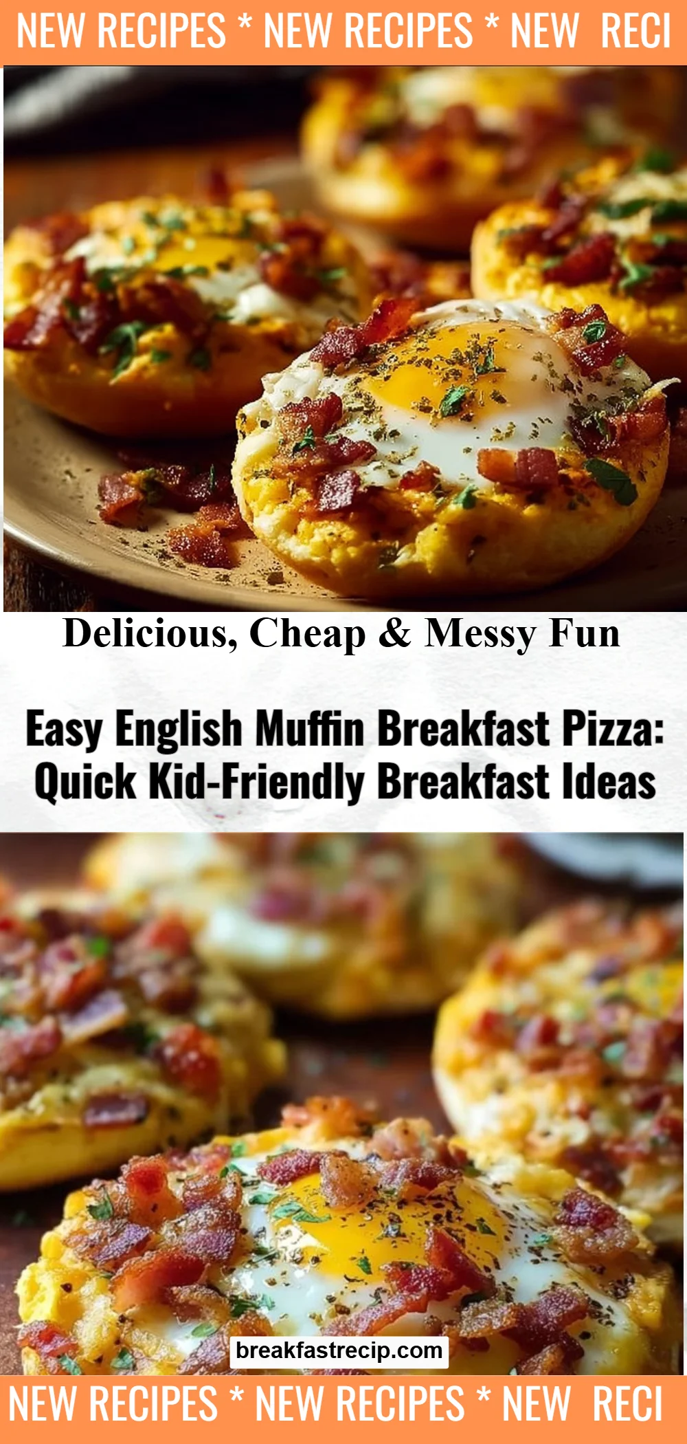 Easy English Muffin Breakfast Pizza 5 Easy English Muffin Breakfast Pizza