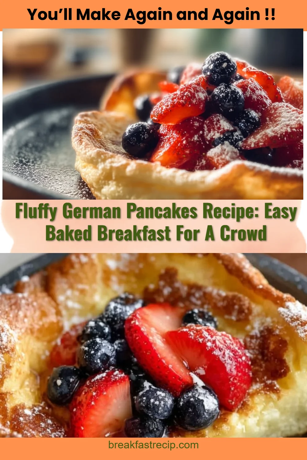 Fluffy German Pancakes 6 Fluffy German Pancakes