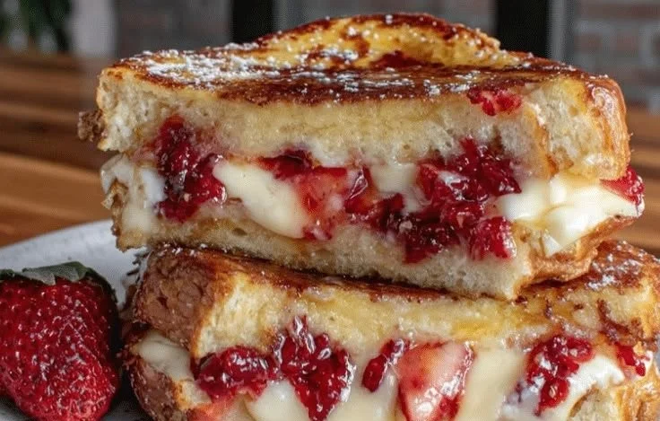 Fluffy Stuffed Strawberry French Toast 5 Fluffy Stuffed Strawberry French Toast