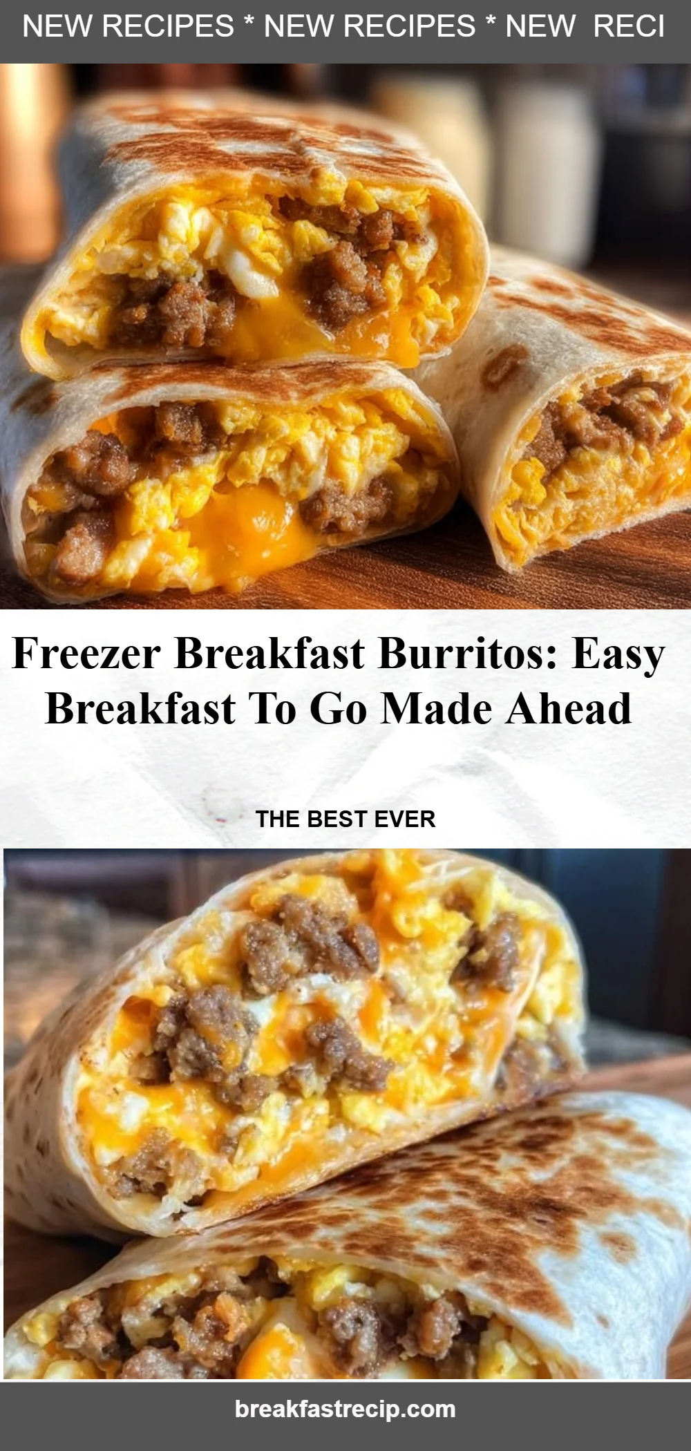 Freezer Breakfast Burritos