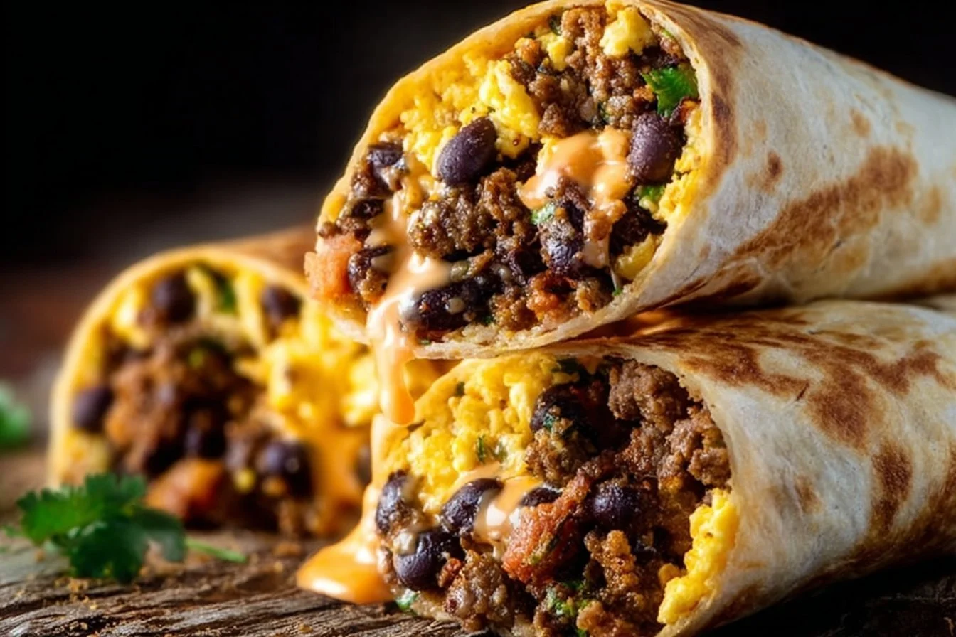 High Protein Breakfast Burrito