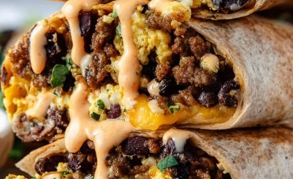 High Protein Breakfast Burrito