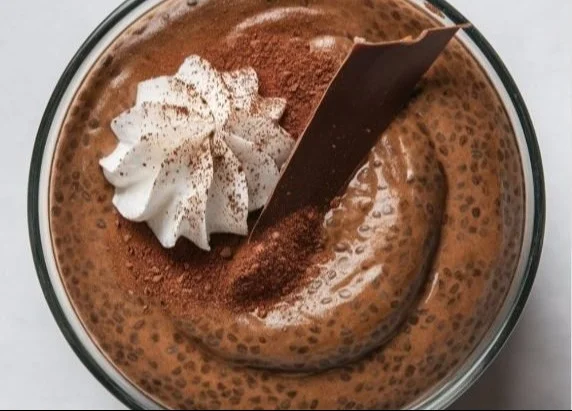 High Protein Chocolate Chia Seed Pudding
