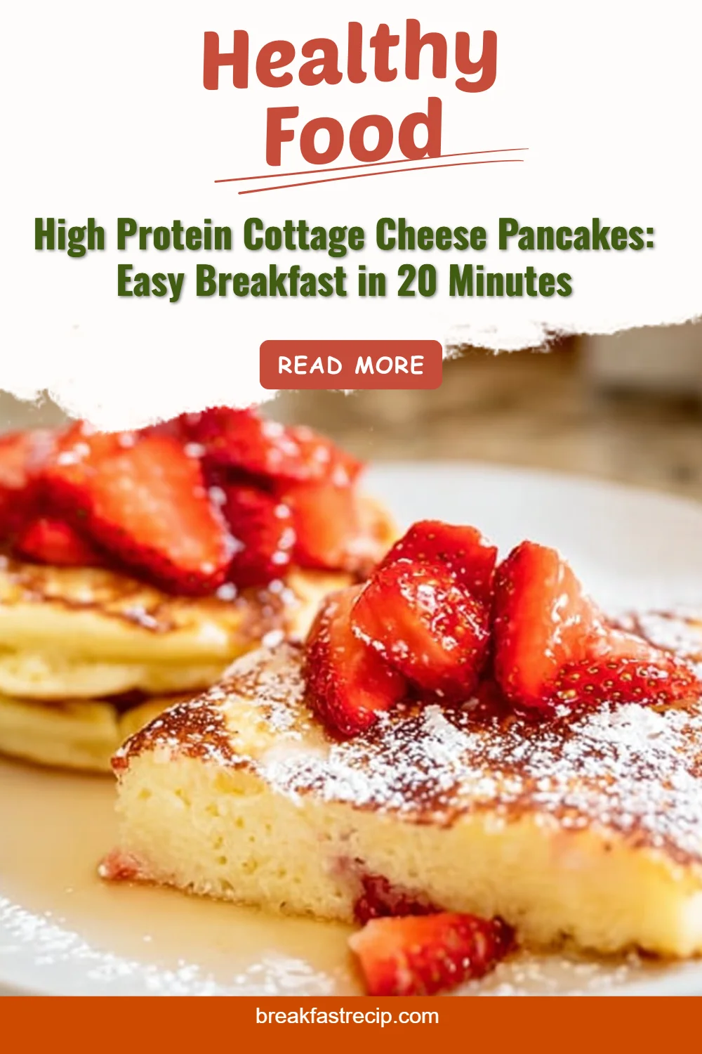 High Protein Cottage Cheese Oven Pancakes