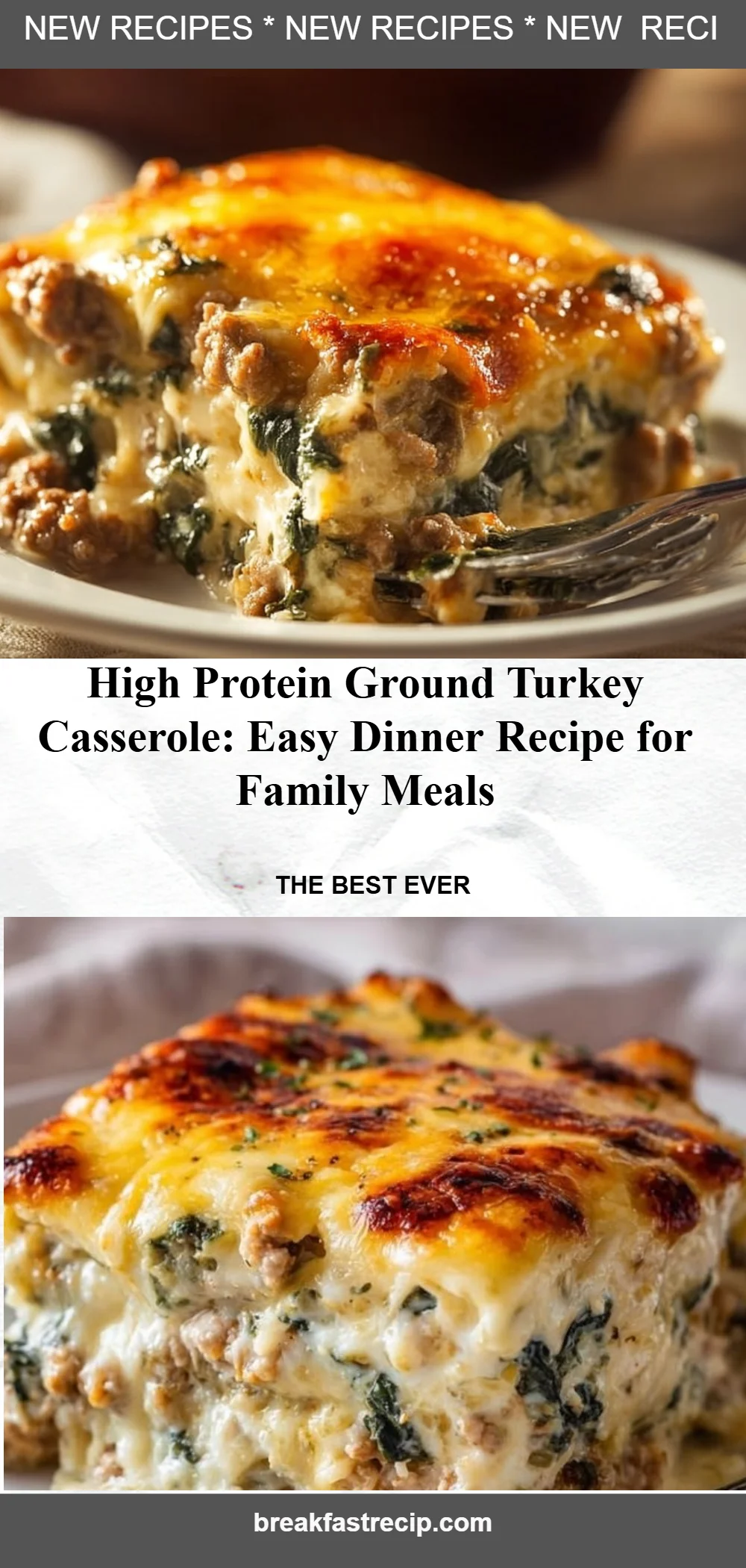 High Protein Ground Turkey Casserole