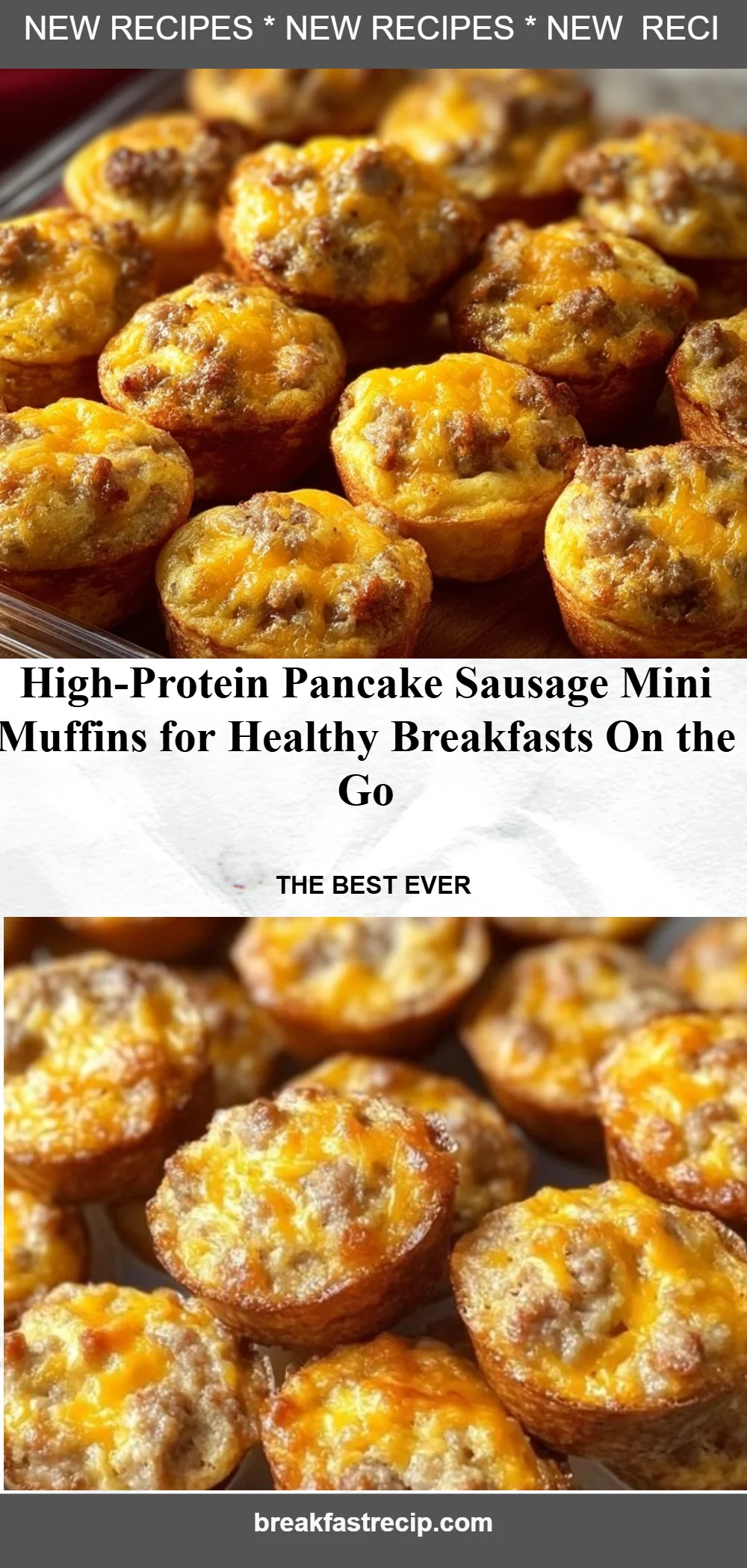 High-Protein Pancake Sausage Mini Muffins
