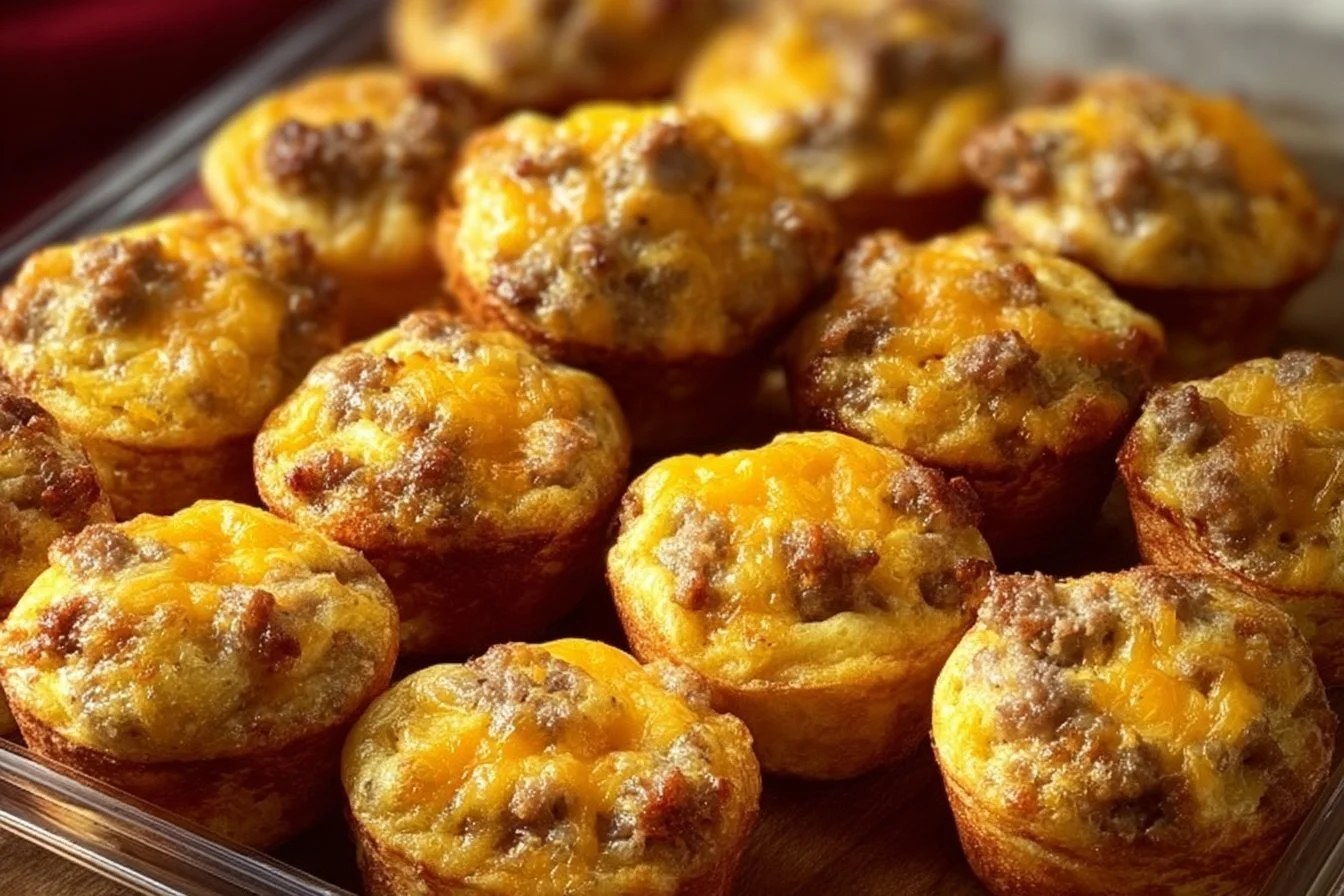 High-Protein Pancake Sausage Mini Muffins