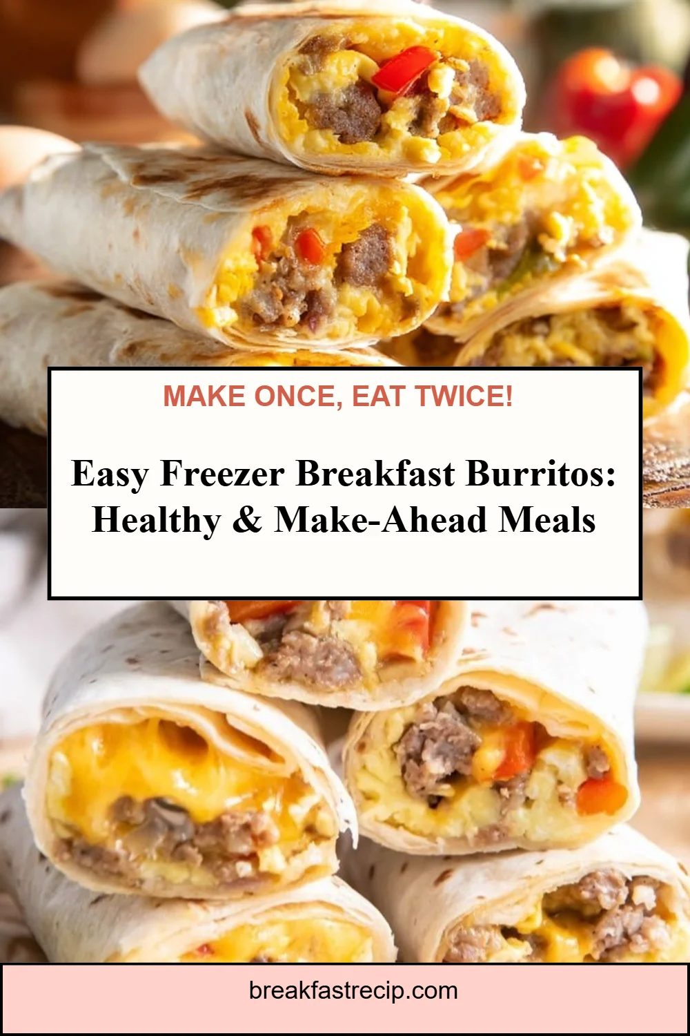 Homemade Freezable Breakfast Burritos