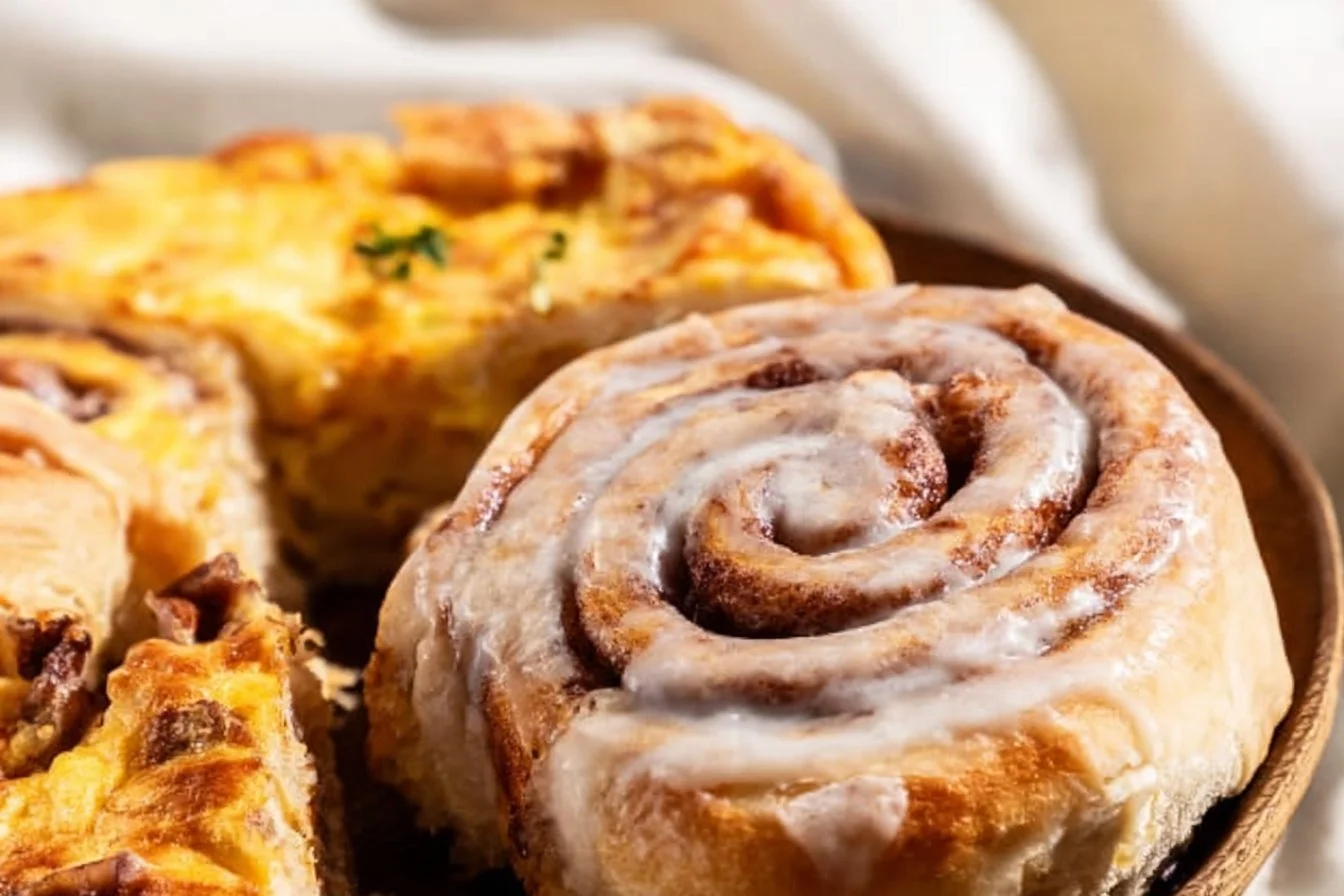Lazy weekend breakfast spread with pancakes, fruits, and coffee.