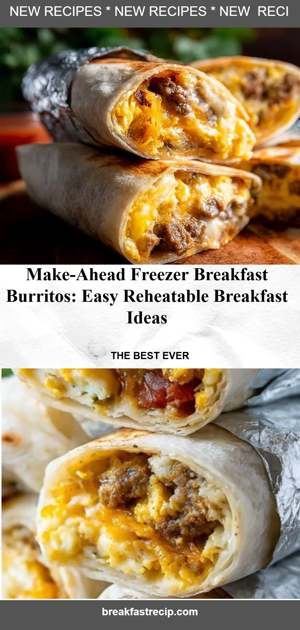Make-Ahead Freezer Breakfast Burritos
