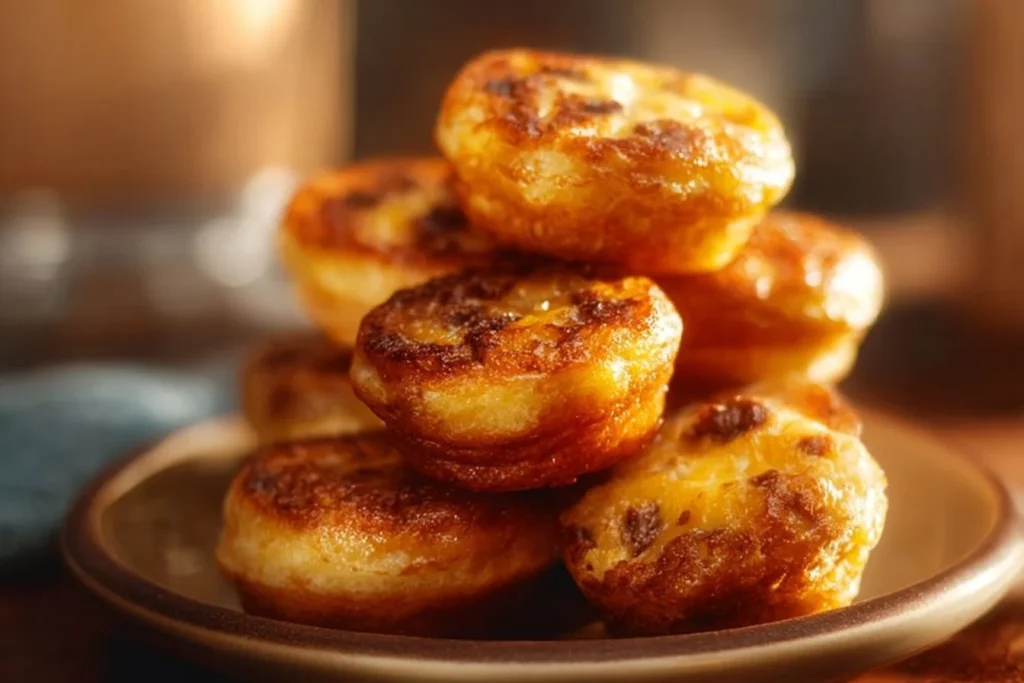 Delicious McGriddle Bites with syrup and savory filling for breakfast