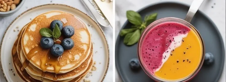 Nutritious Breakfast with Eggs and Avocado 4 Nutritious breakfast plate with eggs and avocado for a healthy start