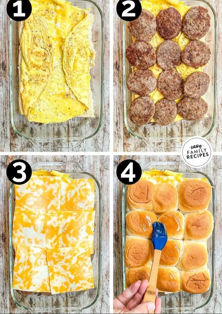 Sausage, Egg, and Cheese Breakfast Sliders