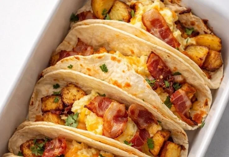 Tasty Baked Breakfast Tacos 6 Tasty Baked Breakfast Tacos