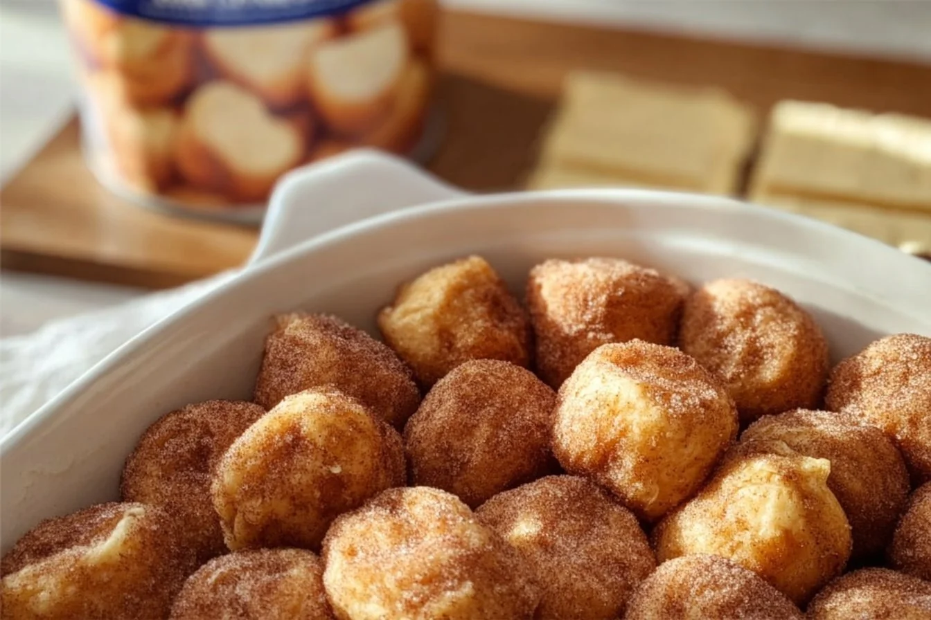 Delicious homemade donut holes ready to be enjoyed fresh from the oven.
