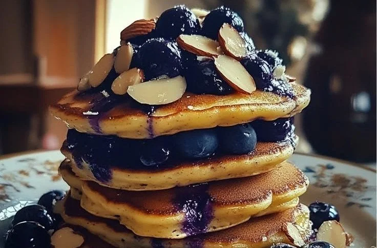 5 Easy Breakfast Dishes 4 Plate of easy breakfast dishes including pancakes, eggs, and toast.