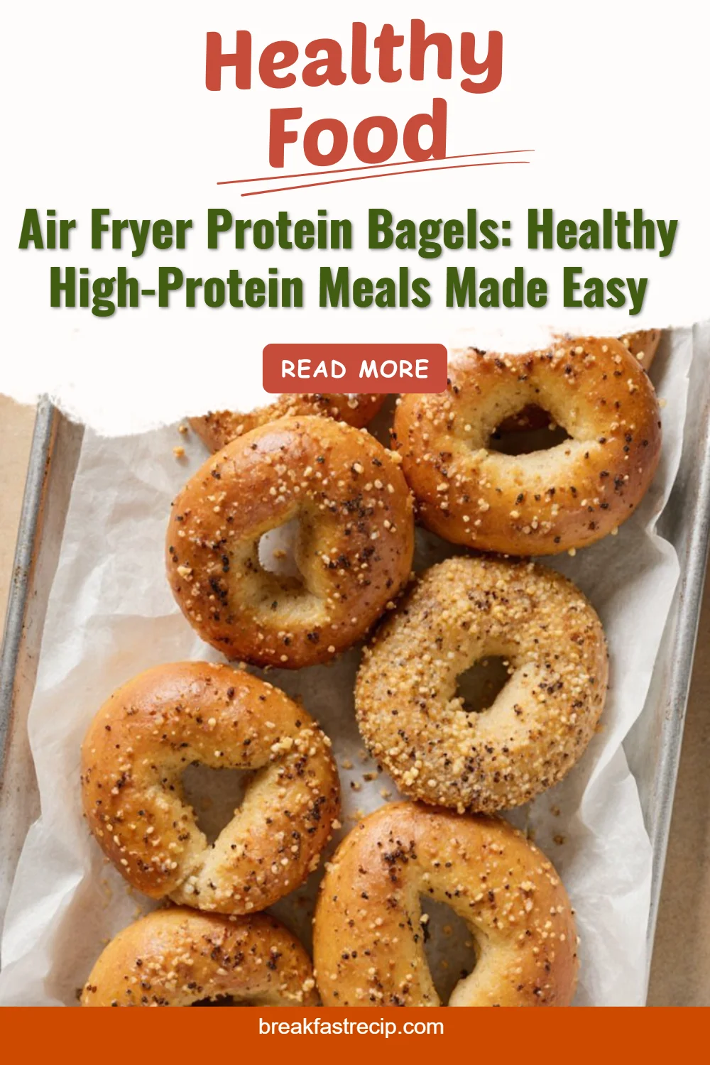 Air Fryer Protein Bagels