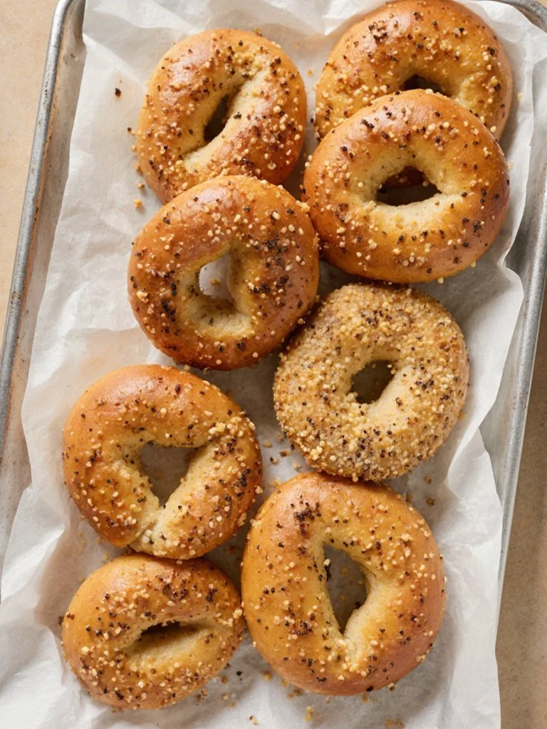 Air Fryer Protein Bagels