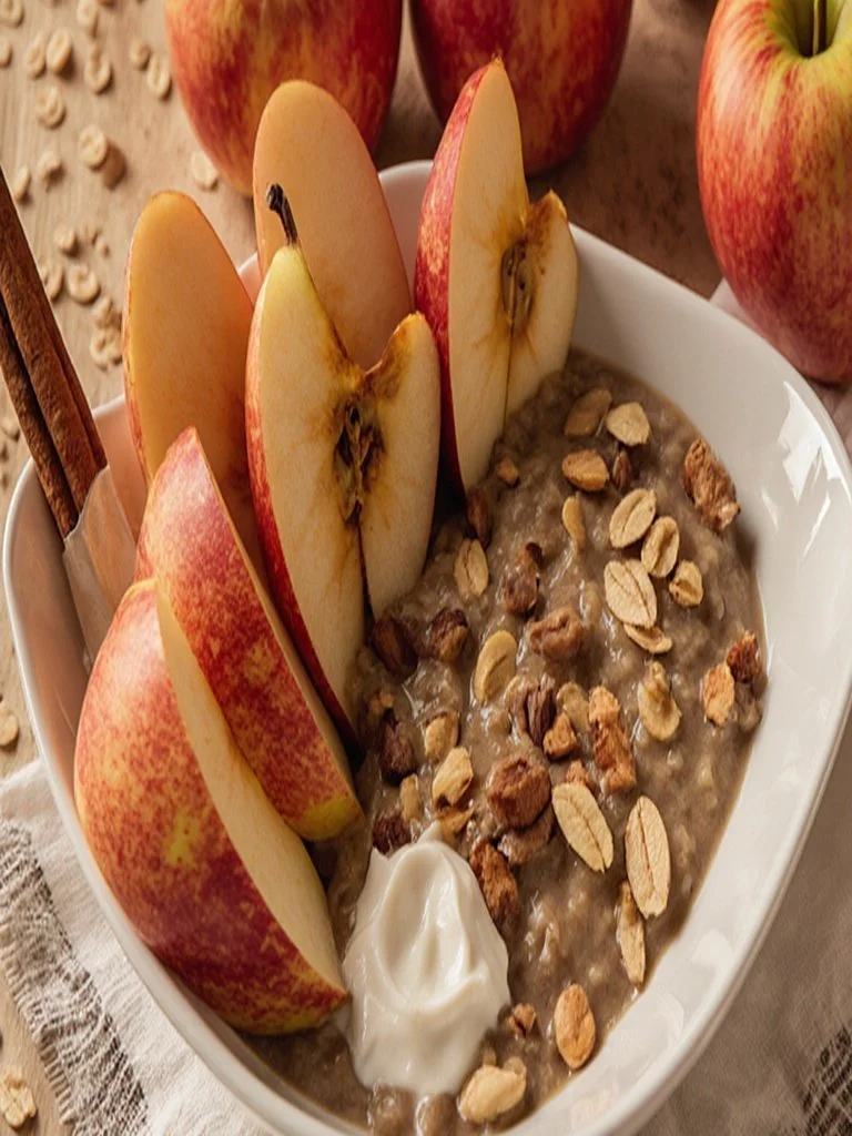 Apple Cinnamon Oatmeal Bowl 6 Apple Cinnamon Oatmeal Bowl