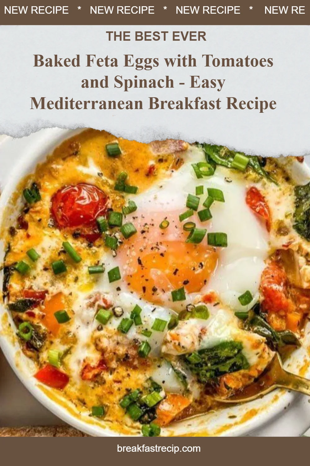 Baked Feta Eggs with Tomatoes and Spinach 5 Baked Feta Eggs with Tomatoes and Spinach