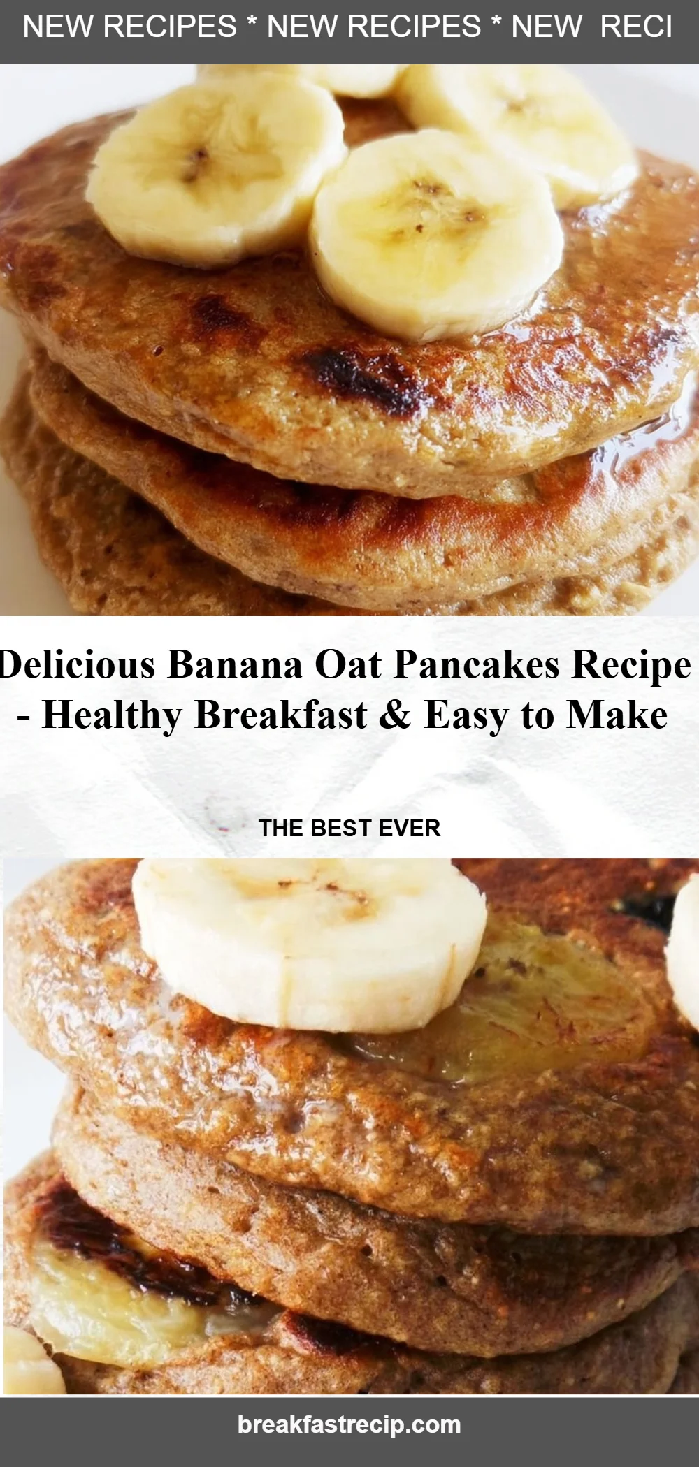 Banana Oatmeal Pancakes