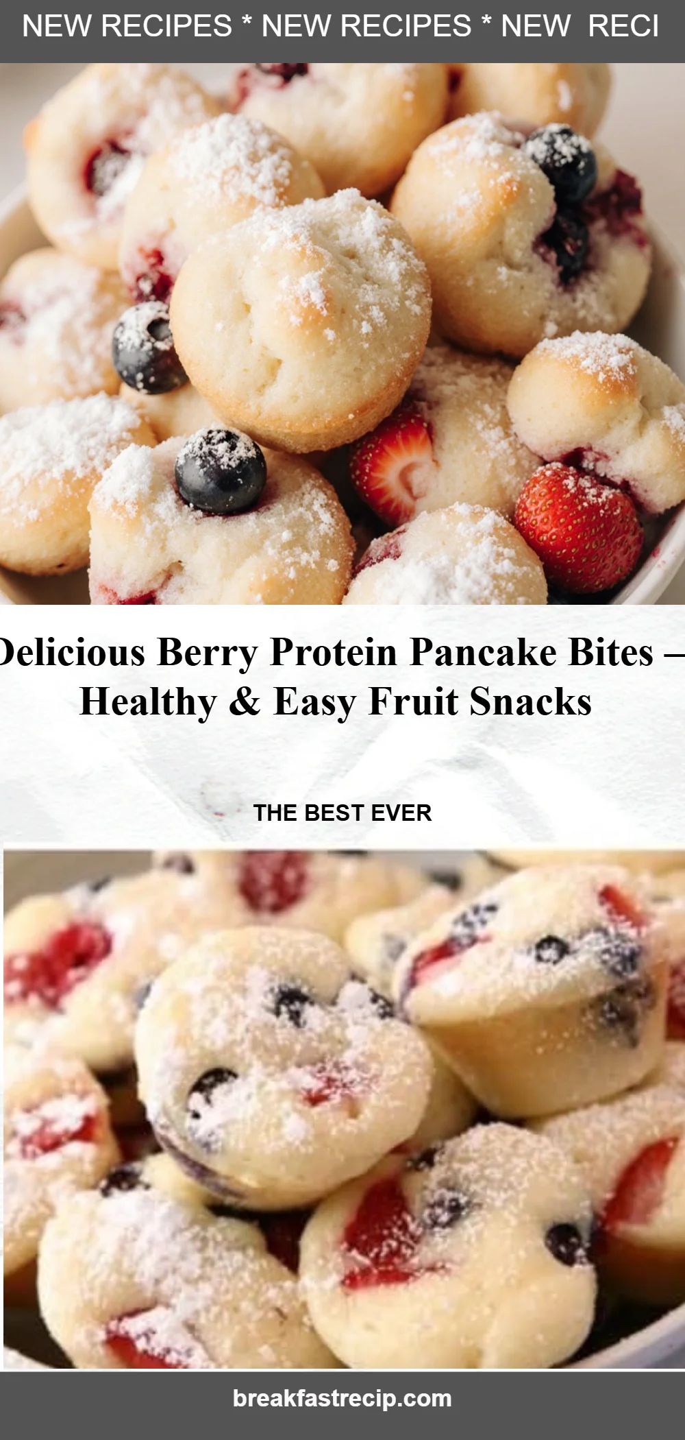 Berry Protein Pancake Bites 6 Berry Protein Pancake Bites