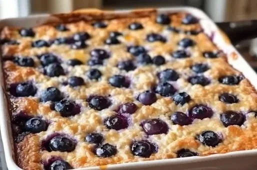 Blueberry Cottage Cheese Breakfast Bake Delight