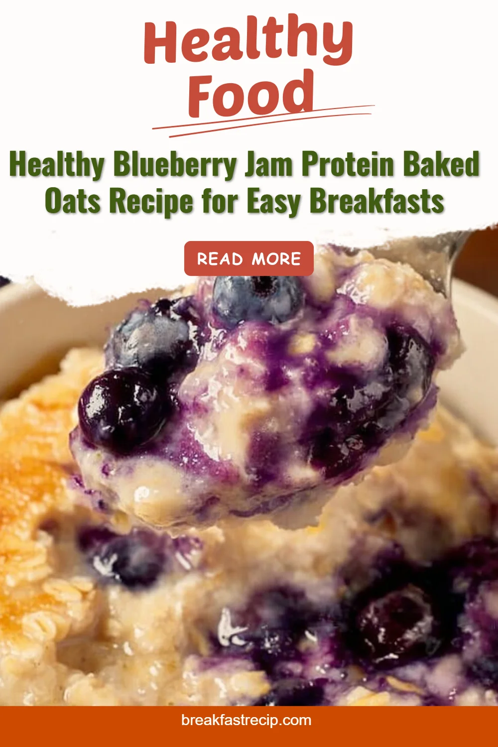 Blueberry Jam Protein Baked Oats