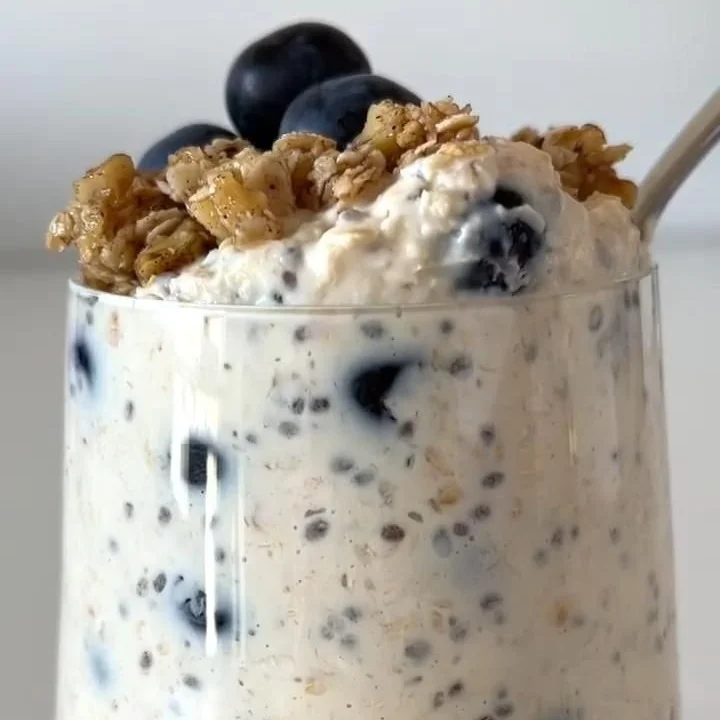 Blueberry Pie Overnight Oats