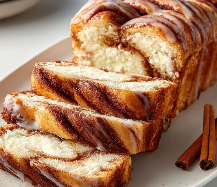 Cinnamon Roll Cottage Cheese Loaf